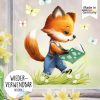 Auf dem Bild ist das Produkt: Wiederverwendbares Fensterbild Frühling Ostern Fuchs mit Buch und Schmetterlingen, Fensterdeko Kinderzimmer Kind, Frühlingsdeko zum Preis von €14.9 abgebildet.