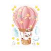 Auf dem Bild ist das Produkt: Wiederverwendbares Fensterbild Frühling Ostern Maus im Heißluftballon, Fensterdeko Kinderzimmer Kind, Frühlingsdeko zum Preis von €14.9 abgebildet.