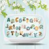 Auf dem Bild ist das Produkt: Brotdose Alphabet mit Tieren kratz- und bruchsicher Geschenk Einschulung Geburtstag zum Preis von €19.9 abgebildet.