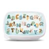 Auf dem Bild ist das Produkt: Brotdose Alphabet mit Tieren kratz- und bruchsicher Geschenk Einschulung Geburtstag zum Preis von €19.9 abgebildet.