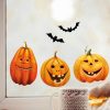 Auf dem Bild ist das Produkt: Fensterbild Halloween Kürbisse Fledermäuse Fensterdeko Kinderzimmer Kind Fensterfolie Fensterdekoration zum Preis von €13.90 abgebildet.