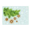 Auf dem Bild ist das Produkt: Fensterbild Weihnachten Tannenzweige mit Sterne in Holzoptik und Schneeflocken, Fensteraufkleber, Weihnachtsdekoration zum Preis von €13.90 abgebildet.