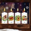 Auf dem Bild ist das Produkt: Fensterbild Weihnachten Winter Adventskerzen mit weihnachtlichen Motiven und Flammen zum Selbstaufkleben Fensteraufkleber Fensterdeko zum Preis von €13.90 abgebildet.