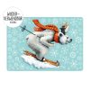 Auf dem Bild ist das Produkt: Fensterbild Weihnachten Winter Eisbär Pinguin Ski mit Schneeflocken Adventsdeko Weihnachtsdeko wiederverwendbar zum Preis von €13.90 abgebildet.