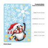 Auf dem Bild ist das Produkt: Fensterbild Weihnachten Winter Pinguin Schneeflocken Kinderzimmer Fenster Weihnachtsdeko zum Preis von €13.90 abgebildet.