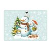 Auf dem Bild ist das Produkt: Fensterbild Weihnachten Winter Schneemänner Schneeflocken Kinderzimmer Fenster Weihnachtsdeko wiederverwendbar zum Preis von €13.90 abgebildet.
