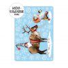 Auf dem Bild ist das Produkt: Fensterbild Weihnachten Winter Zwerg mit Hirsch Elch mit Schneeflocken Adventsdeko wiederverwendbar zum Preis von €13.90 abgebildet.