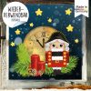Auf dem Bild ist das Produkt: Fensterbild Winter Weihnachten wiederverwendbar Nussknacker Fensteraufkleber zum Preis von €13.90 abgebildet.