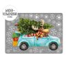 Auf dem Bild ist das Produkt: Wiederverwendbares Fensterbild Weihnachten Winter Elch Auto Tannebaum mit Schneeflocken Adventsdeko zum Preis von €13.90 abgebildet.