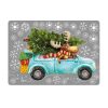 Auf dem Bild ist das Produkt: Wiederverwendbares Fensterbild Weihnachten Winter Elch Auto Tannebaum mit Schneeflocken Adventsdeko zum Preis von €13.90 abgebildet.