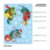 Auf dem Bild ist das Produkt: Wiederverwendbares Fensterbild Weihnachten Winter Monster Adventsdeko Kinderzimmer zum Preis von €13.90 abgebildet.