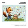Auf dem Bild ist das Produkt: Fensterbild Frühling Ostern Fuchs mit Schubkarre Schmetterlinge wiederverwendbare Fensterdeko Kinderzimmer Kind zum Preis von €14.9 abgebildet.