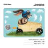 Auf dem Bild ist das Produkt: Fensterbild Frühling Ostern Hase blau in Seifenkiste Rennauto Fensterdeko Kinderzimmer Kind, Frühlingsdekoration, Osterdeko zum Preis von €13.90 abgebildet.
