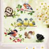 Auf dem Bild ist das Produkt: Wiederverwendbares Fensterbild Frühling Vögel Vogelset Fensteraufkleber Kinderzimmer Baby Kind, Frühlingsdeko, Osterdeko zum Preis von €14.9 abgebildet.