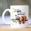 Auf dem Bild ist das Produkt: Tasse bedruckt Faultier auf Ast mit Spruch Weihnachtstasse Geschenk Weihnachten zum Preis von €15.90 abgebildet.