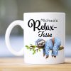 Auf dem Bild ist das Produkt: Tasse bedruckt Faultier Relax-Tasse personalisiertes Geschenk Papa zum Preis von €16.9 abgebildet.