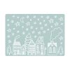 Auf dem Bild ist das Produkt: Wiederverwendbares Fensterbild Weihnachten Winterstadt Skyline zum Preis von €13.90 abgebildet.