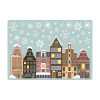 Auf dem Bild ist das Produkt: Wiederverwendbares Fensterbild Weihnachten Winterstadt Amsterdam zum Preis von €13.90 abgebildet.