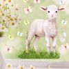 Auf dem Bild ist das Produkt: Fensterbild Frühling Lamm Blumenwiese Blumen Schmetterlinge Fensterdeko Kinder, Frühlingsdeko, Osterdeko zum Preis von €14.9 abgebildet.