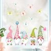 Auf dem Bild ist das Produkt: Fensterbild Frühling Ostern 5 Zwerge Schmetterlinge Fensterdeko Kinderzimmer Kind Frühlingsdeko Osterdeko für Mädchen zum Preis von €14.9 abgebildet.