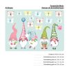 Auf dem Bild ist das Produkt: Fensterbild Frühling Ostern 5 Zwerge Schmetterlinge Fensterdeko Kinderzimmer Kind Frühlingsdeko Osterdeko für Mädchen zum Preis von €14.9 abgebildet.