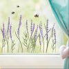 Auf dem Bild ist das Produkt: Fensterbild Frühling Ostern Lavendel und Bienen Blumenwiese, Fensterdeko Kinderzimmer Kind zum Preis von €14.9 abgebildet.