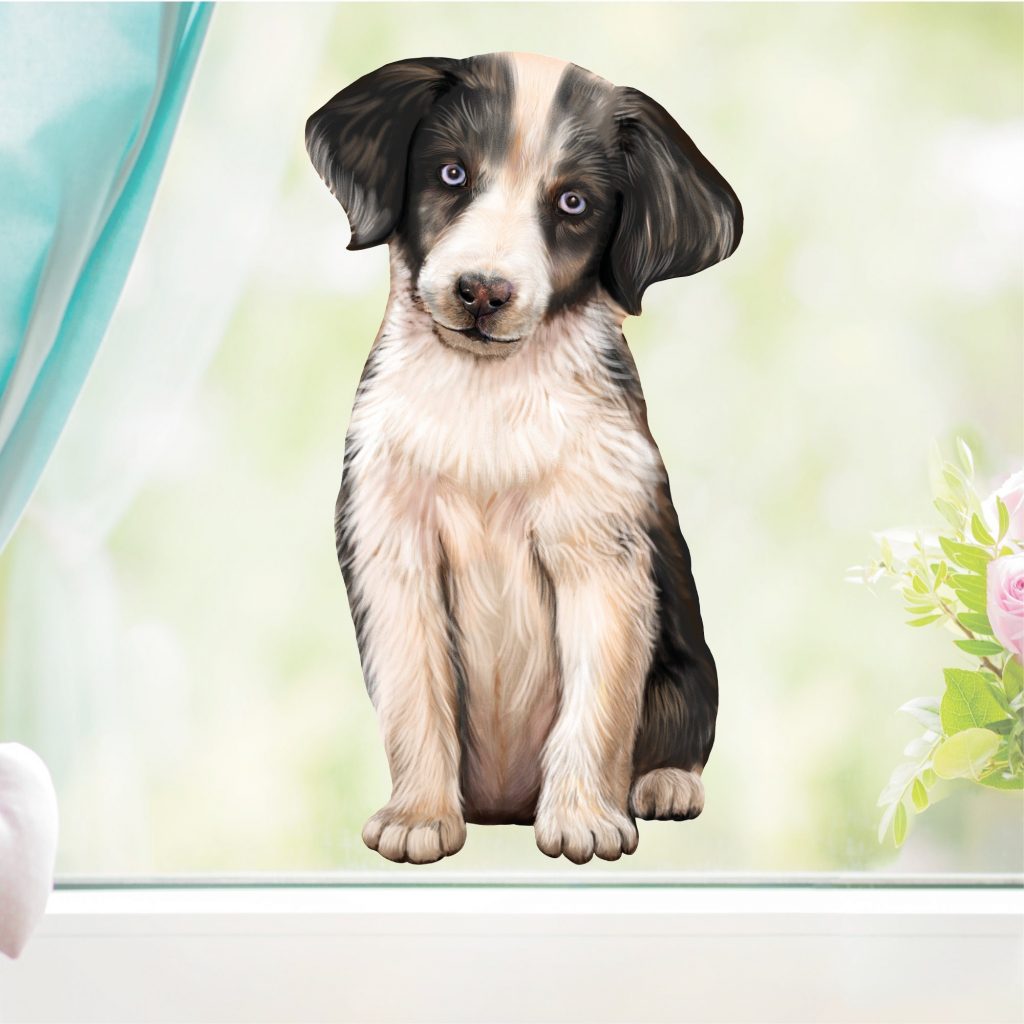 Breeze Decor Gartenflaggen-Set Australian Shepherd – Mit Metallständer, 33x47 Cm, Wetterfest, Doppelseitig Bedruckt