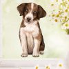 Auf dem Bild ist das Produkt: Fensterbild Hund Australian Shepherd, Fensterdeko Kinderzimmer Kind Osterdeko Frühlingsdeko zum Preis von €14.9 abgebildet.