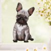 Auf dem Bild ist das Produkt: Fensterbild Hund Haustier Französische Bulldogge, Fensterdeko Kinderzimmer Kind Osterdeko Frühlingsdeko zum Preis von €14.9 abgebildet.