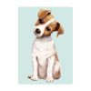 Auf dem Bild ist das Produkt: Fensterbild Hund Haustier Jack Russel Terrier, Fensterdeko Kinderzimmer Kind Osterdeko Frühlingsdeko zum Preis von €14.9 abgebildet.