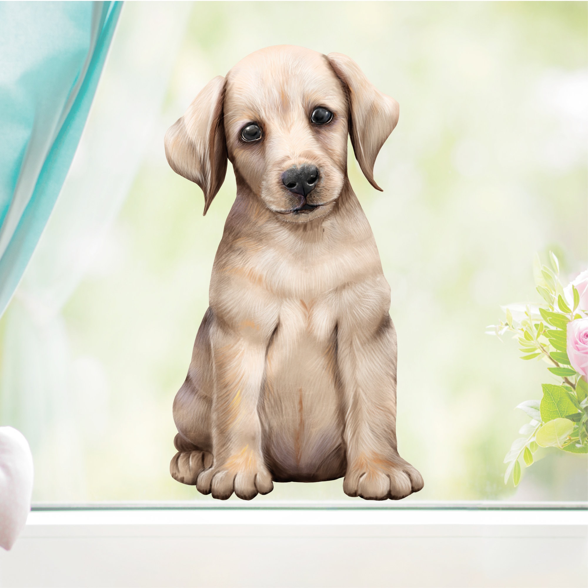 Fensterbild Hund Labrador in verschiedenen Farben – Fensterdeko für das  Kinderzimmer | Wandtattoo Loft
