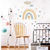 Auf dem Bild ist das Produkt: Wandtattoo Loft Regenbogen Sticker Herzen Wolken Tropfen Deko Kinderzimmer Mädchen Junge Pastellfarben Wandaufkleber zum Preis von €29.9 abgebildet.