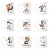Auf dem Bild ist das Produkt: Kindertasse aus Kunststoff Tiere mit Anfangsbuchstaben und Wunschnamen, Schulkind Einschulung Geschenk Schulkind, Schulanfang zum Preis von €16.9 abgebildet.