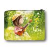 Auf dem Bild ist das Produkt: Gefüllte Federtasche Federmappe Mädchen mit Gitarre personalisiert mit Wunschnamen Mädchen, Geschenk Geburtstag, Einschulungsgeschenk zum Preis von €29.9 abgebildet.
