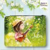 Auf dem Bild ist das Produkt: Gefüllte Federtasche Federmappe Mädchen mit Gitarre personalisiert mit Wunschnamen Mädchen, Geschenk Geburtstag, Einschulungsgeschenk zum Preis von €29.9 abgebildet.