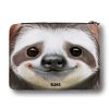 Auf dem Bild ist das Produkt: Gefüllte Federtasche Federmappe mit einem Faultier personalisiert mit Wunschnamen, Geschenk Geburtstag, Einschulungsgeschenk zum Preis von €29.9 abgebildet.