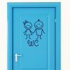 Auf dem Bild ist das Produkt: Wandtattoo Türaufkleber WC Frau und Mann Aufkleber 20 x 24 cm zum Preis von €9.9 abgebildet.