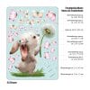 Auf dem Bild ist das Produkt: Fensterbild Frühling Ostern Hase Pusteblume Schmetterlinge Fensterdeko Kinder, Frühlingsdeko, Osterdeko zum Preis von €13.90 abgebildet.
