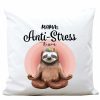 Auf dem Bild ist das Produkt: Deko Kissen Anti Stress Mama Yoga Geschenk Geburtstag Muttertagsgeschenk Polyester mit Füllung 40 x 40 cm zum Preis von €11.90 abgebildet.