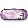 Auf dem Bild ist das Produkt: Personalisierte Federtasche Stiftebox Schlampermäppchen Einhorn Schulanfang Schule Einschulungsgeschenk zum Preis von €19.9 abgebildet.