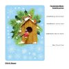 Auf dem Bild ist das Produkt: Fensterbild Weihnachten Winter Vogelhäuschen Tannenzweige Schneeflocken Fensteraufkleber zum Preis von €13.90 abgebildet.