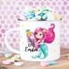 Auf dem Bild ist das Produkt: Kindertasse Emaille Becher Meerjungfrau rosa Mädchen Schulkind Einschulung Geschenk Schulanfang zum Preis von €18.9 abgebildet.