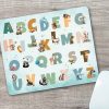 Auf dem Bild ist das Produkt: Mauspad Mousepad Büro Alphabet und Tiere, Geschenk Geburtstag, Einschulungsgeschenk zum Preis von €14.9 abgebildet.