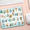 Auf dem Bild ist das Produkt: Mauspad Mousepad Büro Alphabet und Tiere, Geschenk Geburtstag, Einschulungsgeschenk zum Preis von €14.9 abgebildet.