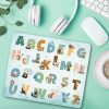 Auf dem Bild ist das Produkt: Mauspad Mousepad Büro Alphabet und Tiere, Geschenk Geburtstag, Einschulungsgeschenk zum Preis von €14.9 abgebildet.