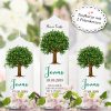 Auf dem Bild ist das Produkt: Taufkerze Junge/ Mädchen Lebensbaum Kerze Baum bedruckt mit Namen, Datum und auf Wunsch eigenem, vorgegebenem oder keinem Taufspruch zum Preis von €5.90 abgebildet.