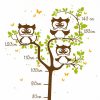 Auf dem Bild ist das Produkt: Wandtattoo Kinderzimmer Maßband Messlatte Eule Aufkleber Dekoration Babyzimmer zum Preis von €29.9 abgebildet.