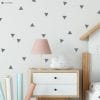 Auf dem Bild ist das Produkt: Wandtattoo Aufkleber Sticker Deko Dreiecke – 50 Stück im Set Wanddekoration zum Preis von €9.9 abgebildet.