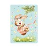 Auf dem Bild ist das Produkt: Fensterbild Kinderzimmer Frühling Ostern Hase Schaukel mit Schmetterlingen Fensterdeko Kind Osterdeko zum Preis von €13.90 abgebildet.