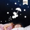Auf dem Bild ist das Produkt: Leuchtaufkleber Kinderzimmer Fuchs Regenschirm mit 100 Sternen Leuchtsterne leuchten im Dunklen zum Preis von €14.9 abgebildet.